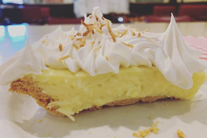 Order Coconut Cream Pie food online from Mama's Daughters' Diner store, Irving on bringmethat.com