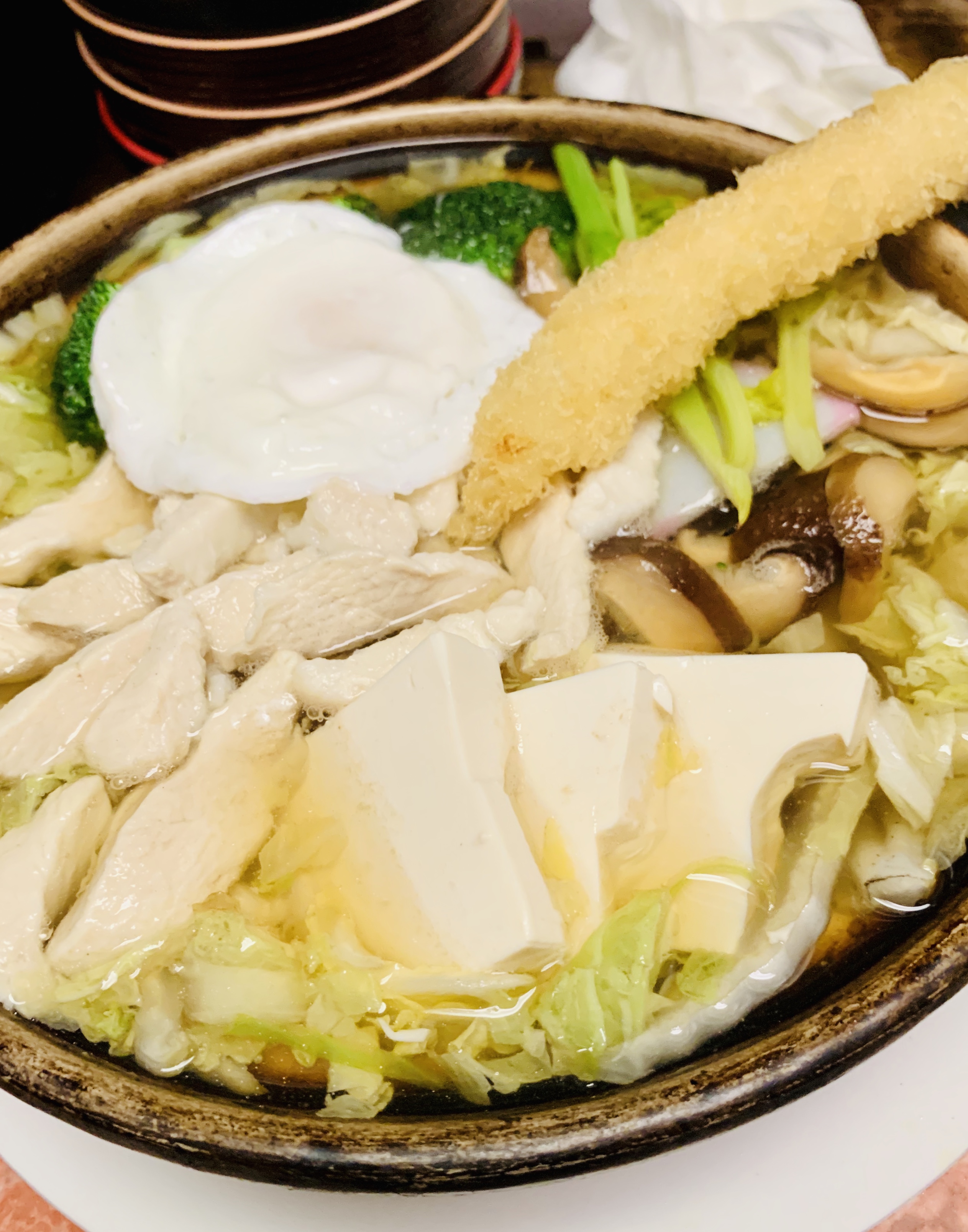 Order Nabeyaki Udon Noodle Soup food online from Hikaru Sushi store, Orangeburg on bringmethat.com