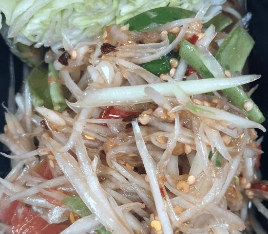 Order F1.B Som Tum Lao Style with Fermented Fish Sauce * food online from Thep Thai store, Spring on bringmethat.com