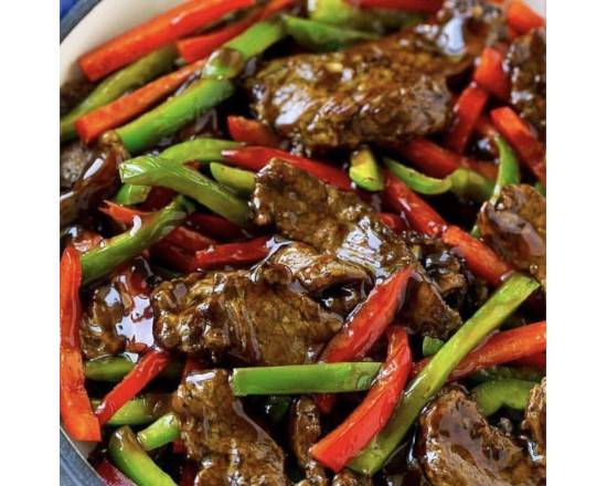 Order Peppered Steak food online from Hot Spot Jamaican American Cuisine store, Albany on bringmethat.com