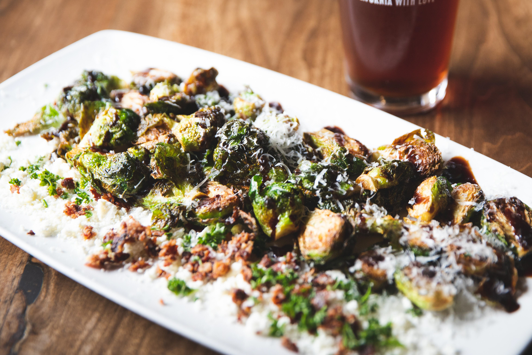 Order Crispy Brussels Sprouts food online from Karl Strauss Brewing Company store, Carlsbad on bringmethat.com