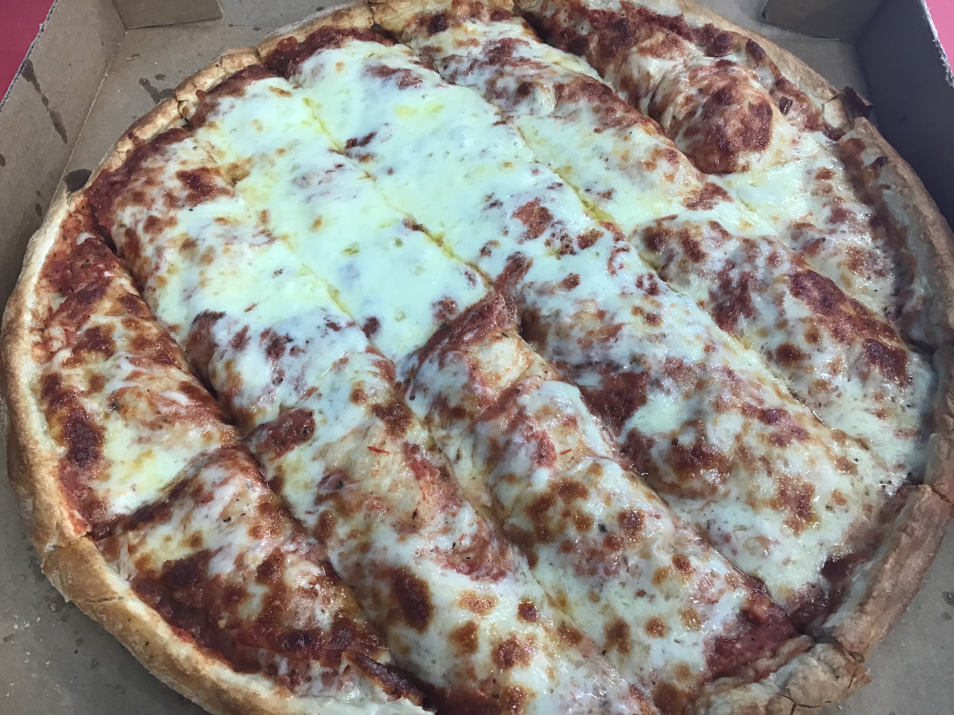 Order Cheese Pizza food online from Rosie's Corner store, Brewerton on bringmethat.com