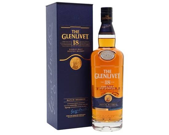 Order The Glenlivet, 18 Year Old Batch Reserve Single Malt Scotch Whisky 80 Proof · 750 mL food online from House Of Wine store, New Rochelle on bringmethat.com