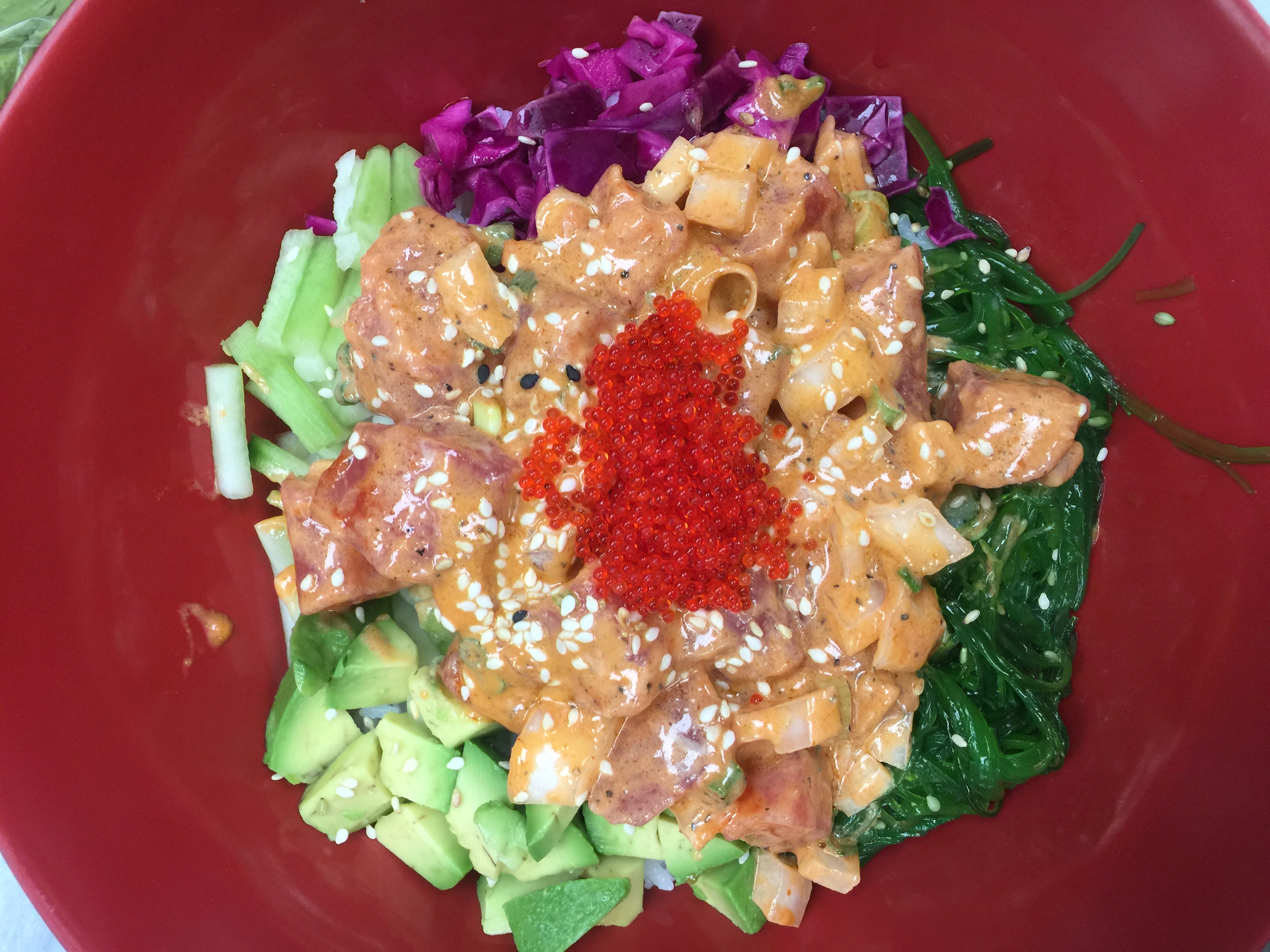 Order Spicy Poke Bowl food online from Lee Sushi store, Sandy on bringmethat.com