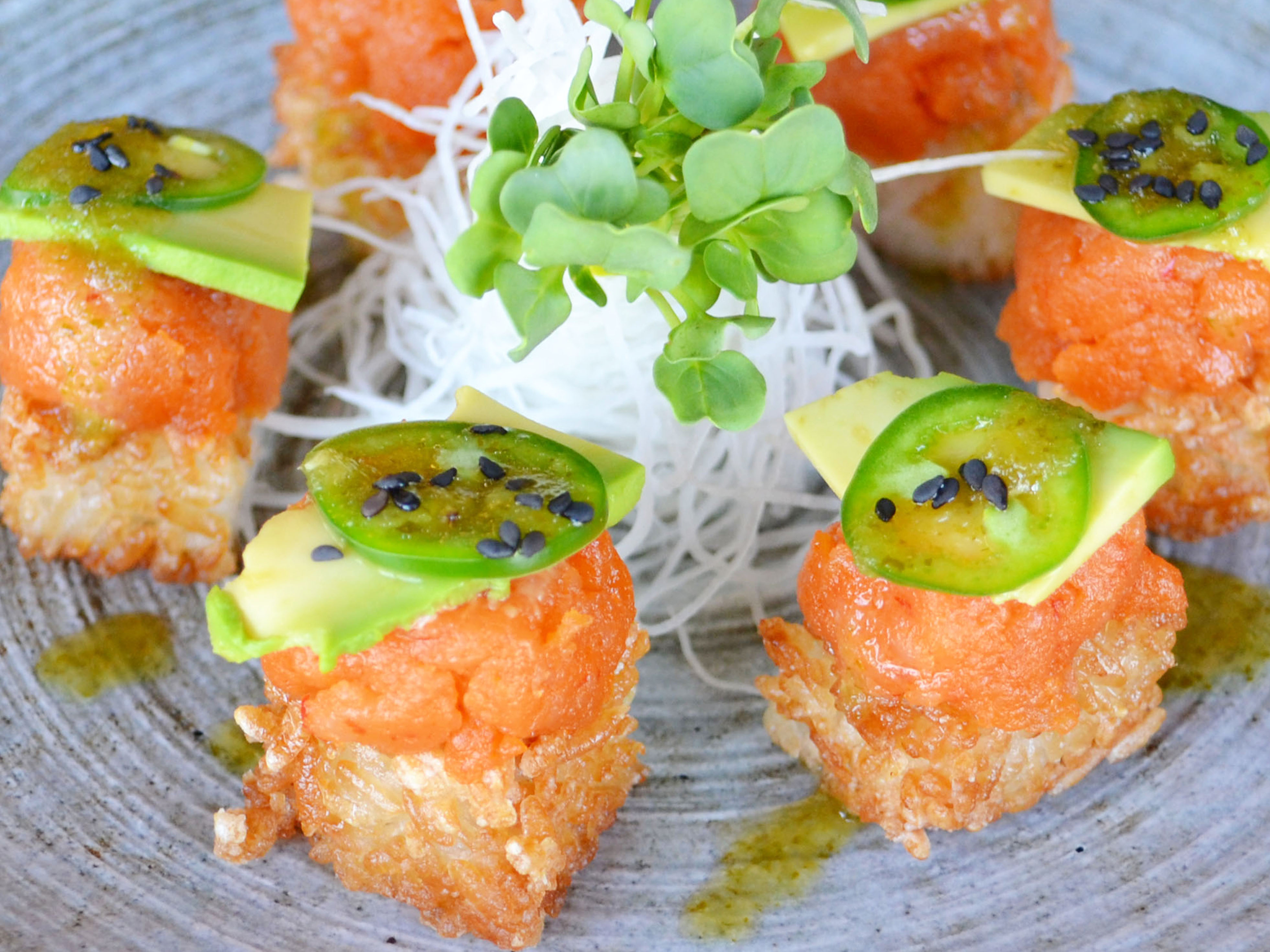 Order Crispy Rice food online from Sushi Lounge store, San Diego on bringmethat.com