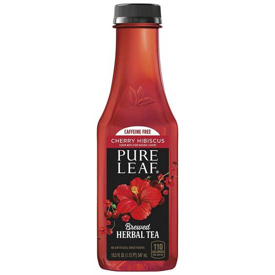 Order Pure Leaf Cherry Hibiscus Flavor Brewed Herbal Tea food online from Deerings Market store, Traverse City on bringmethat.com