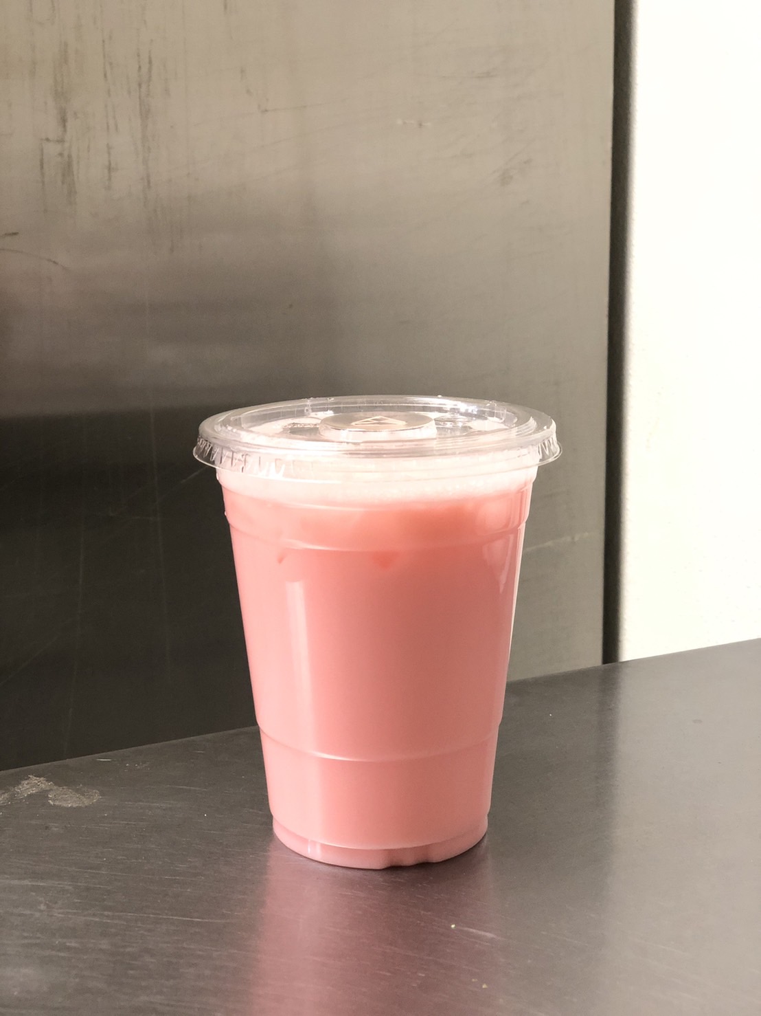Order Iced Strawberry Milk  food online from Sirinan Thai&Japanese Restaurant store, Wallingford on bringmethat.com