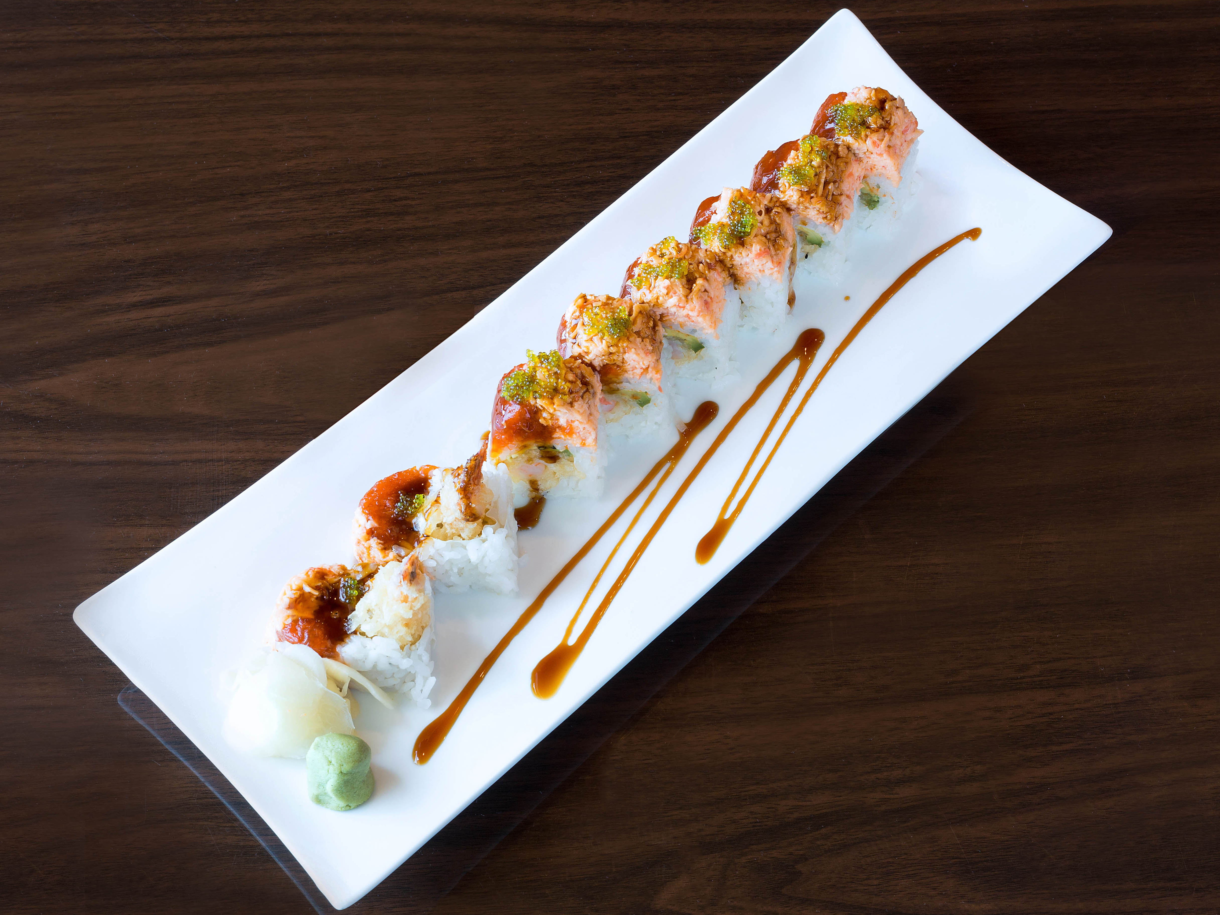 Order Sushishima Roll food online from Sushishima Japanese Restaurant store, San Antonio on bringmethat.com