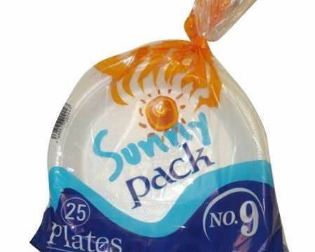 Order Sunny Pack Foam Plates (25 ct) food online from Ctown Supermarkets store, Uniondale on bringmethat.com