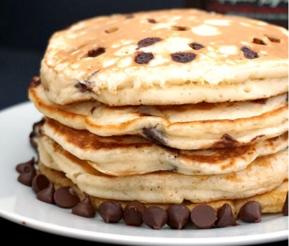 Order Chocolate Chips Pancake food online from Brunella Portuguese Coffee & Deli store, Westfield on bringmethat.com