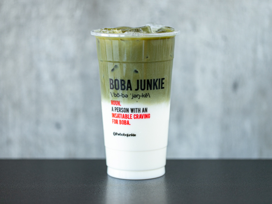 Order Premium Matcha Latte food online from Boba Junkie store, Fountain Valley on bringmethat.com