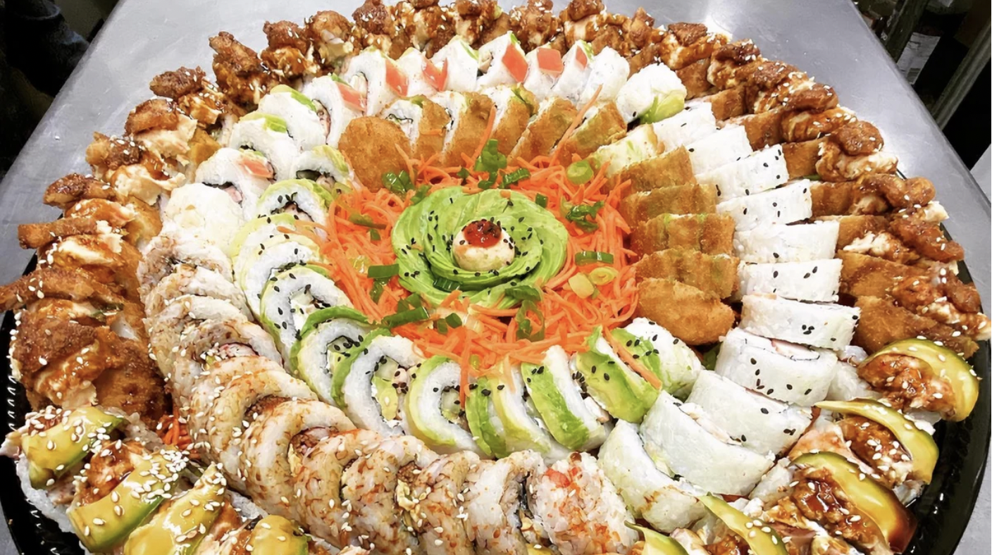 Order Sushi Party Platter food online from Nippon Grill & Seafood Buffet store, West Springfield on bringmethat.com