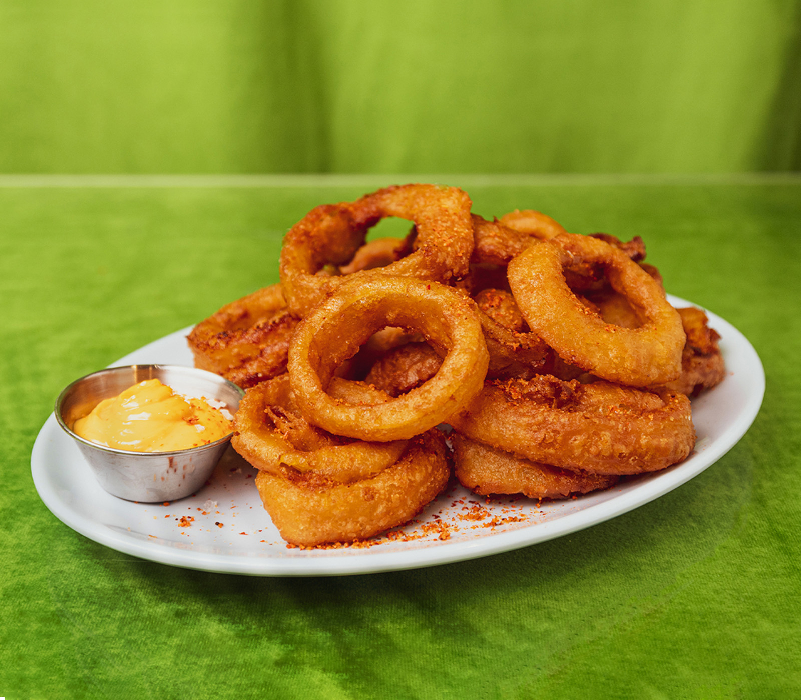 Order Onion Rings food online from Beverly Hills Burger Bungalow store, Burlingame on bringmethat.com