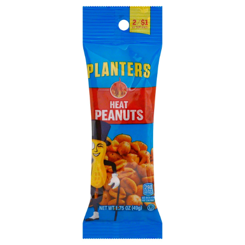 Order Planters Heat Peanuts 1.75oz food online from 7-Eleven store, San Antonio on bringmethat.com