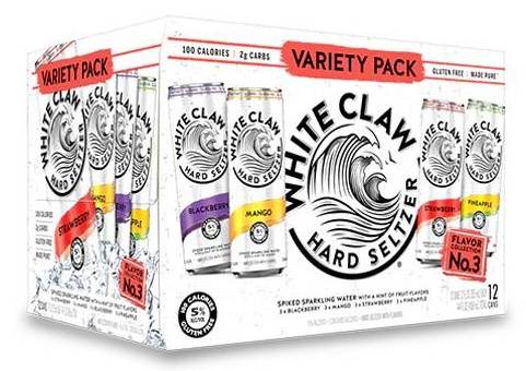 Order White Claw Variety Pack #3, 12pk-12oz can hard seltzer (5.0% ABV) food online from Tejas Liquor store, Austin on bringmethat.com
