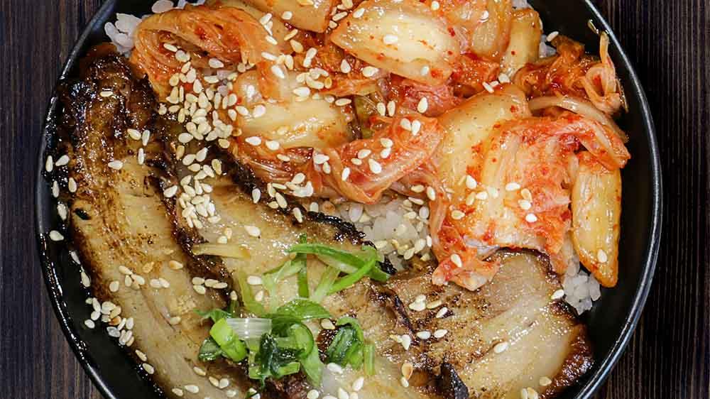 Order Kimchi - Chashu Bowl food online from Tomi Ramen & Sake Bar store, Las Vegas on bringmethat.com