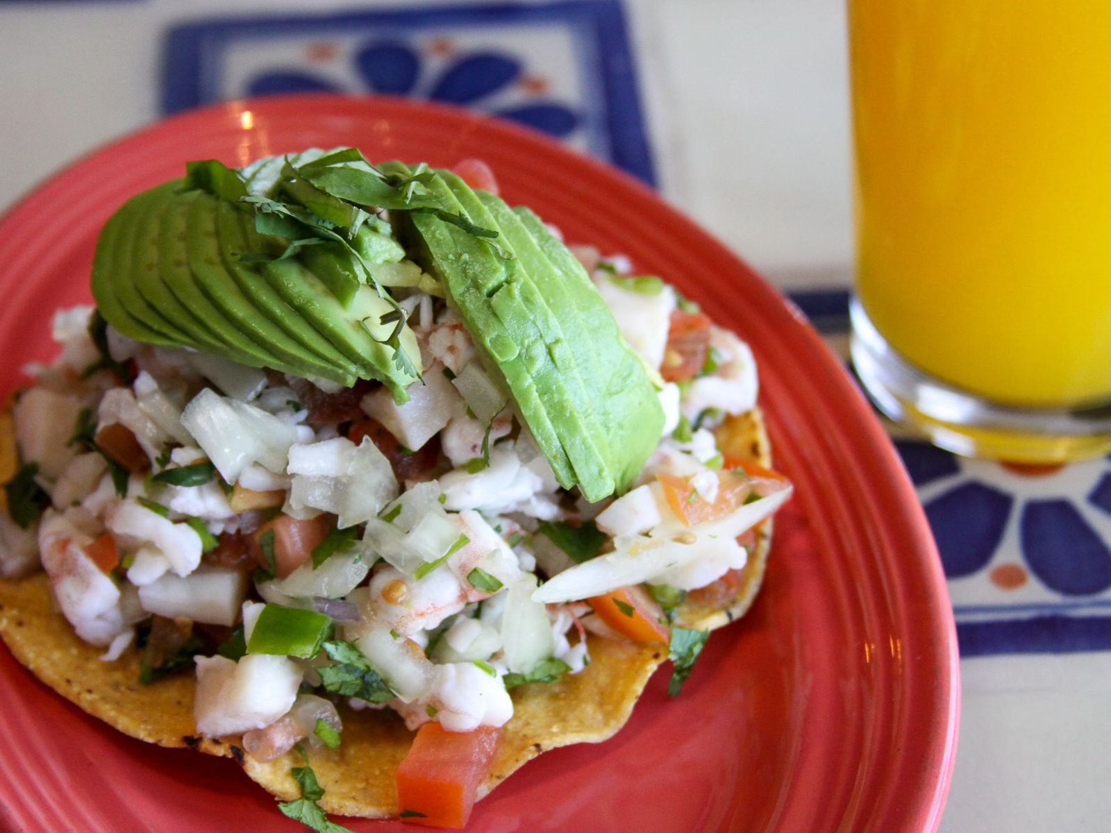 Order Ceviche Tostada food online from Hacienda San Miguel - Mobile store, Mobile on bringmethat.com