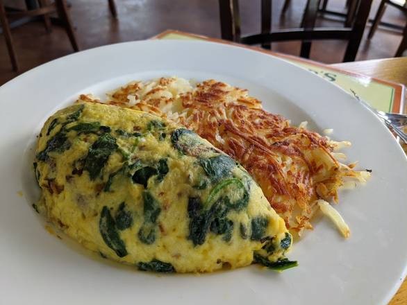 Order Spinach And Feta Omelette food online from Honey-Jam Cafe store, Arlington Heights on bringmethat.com