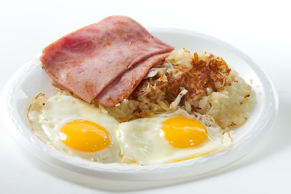 Order Ham and Eggs with Hashbrowns food online from Billy Goat Tavern store, Chicago on bringmethat.com