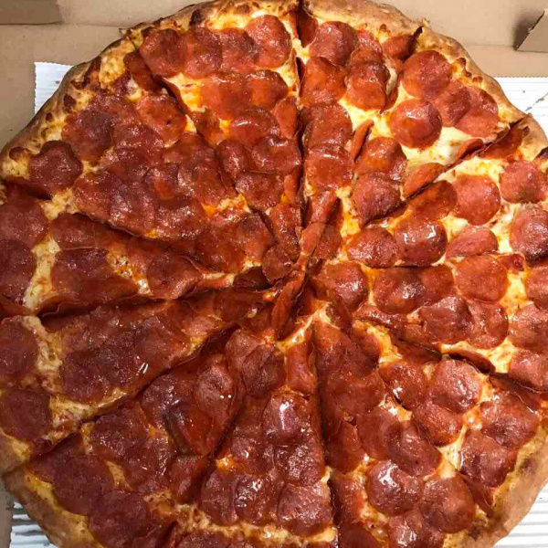 Order Triple Pepperoni Pizza food online from Cafe Bambino's store, Pasadena on bringmethat.com