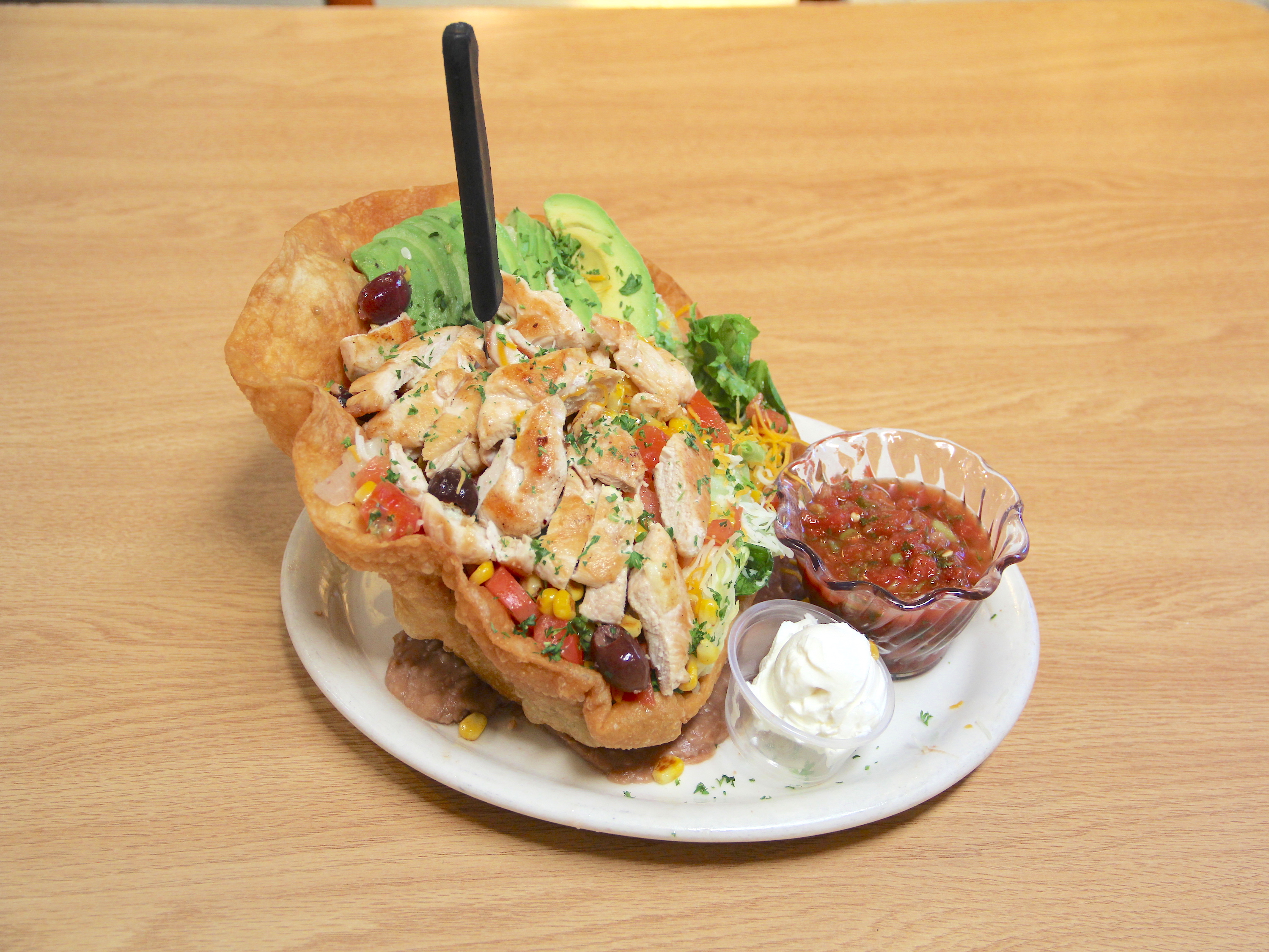 Order Taco Salad food online from Hunnys Cafe store, Corona on bringmethat.com