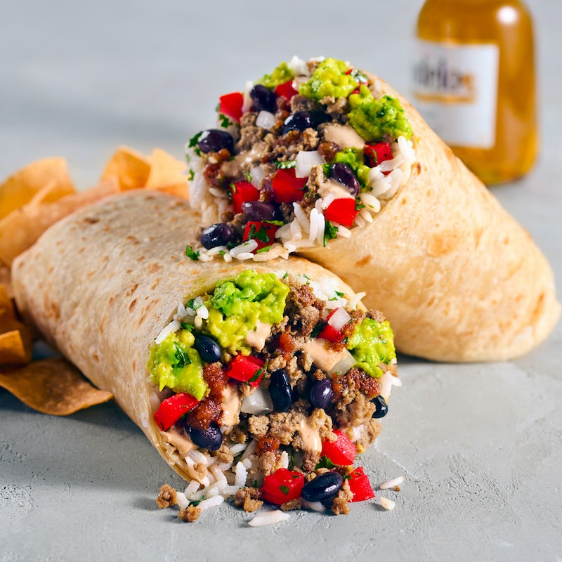 Order Especial Impossible™ Burrito food online from Rubio's Fresh Mexican Grill store, Adelanto on bringmethat.com