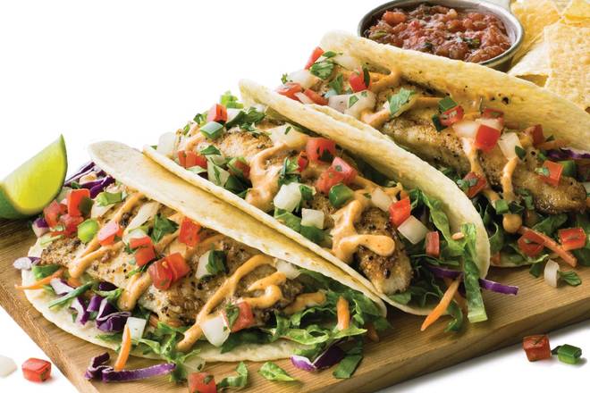 Order Grilled Fish Street Tacos food online from Cotton Patch Cafe store, Grapevine on bringmethat.com