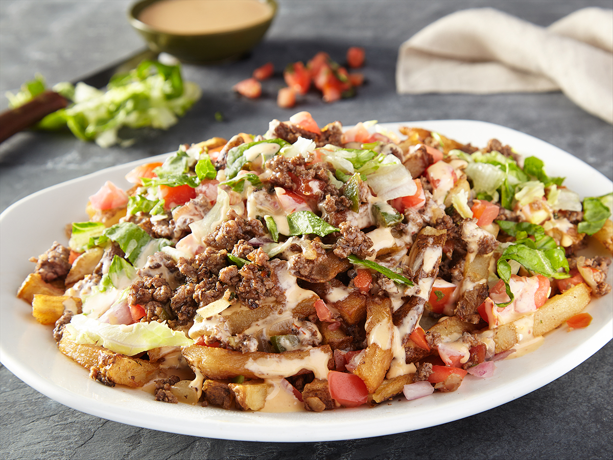 Order Taco Loaded Spud food online from French Fry Heaven store, Newark on bringmethat.com