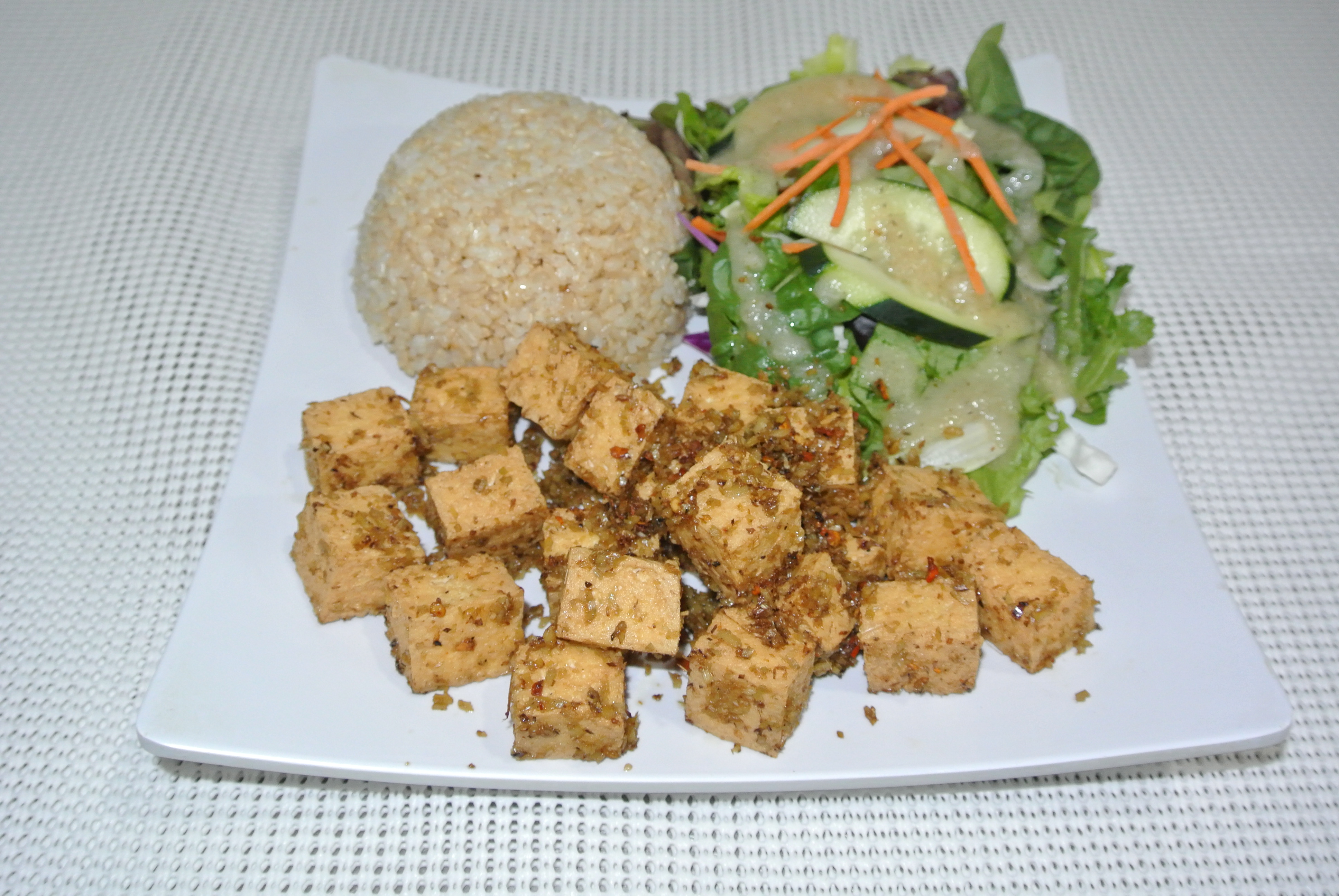 Order 12. Lemongrass Tofu Dish food online from Loving Hut Vegan Express store, San Diego on bringmethat.com