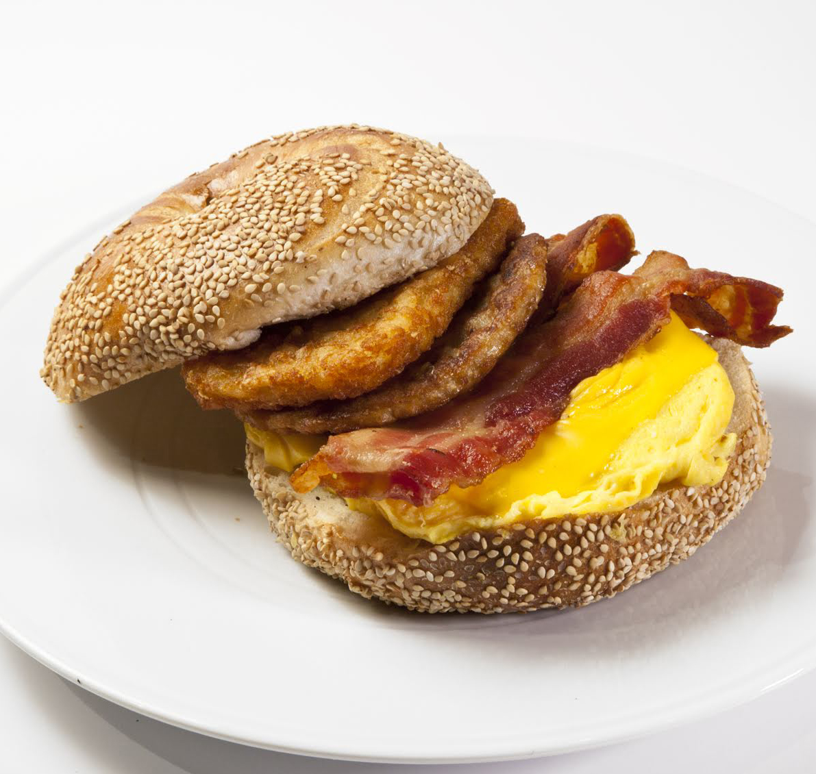 Order The Works Sandwich food online from Liberty Bagels store, New York on bringmethat.com
