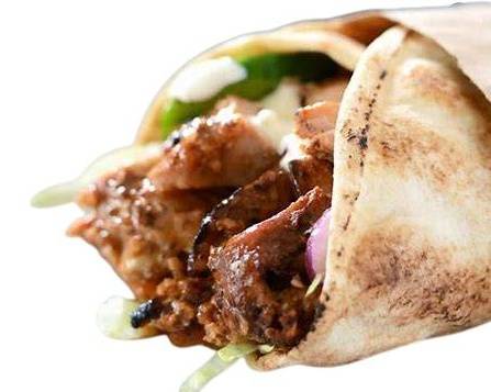 Order Beef Shawarma Sandwich food online from GOLDEN GRILL AUTHENTIC LEBANESE CUISINE store, Fresno on bringmethat.com