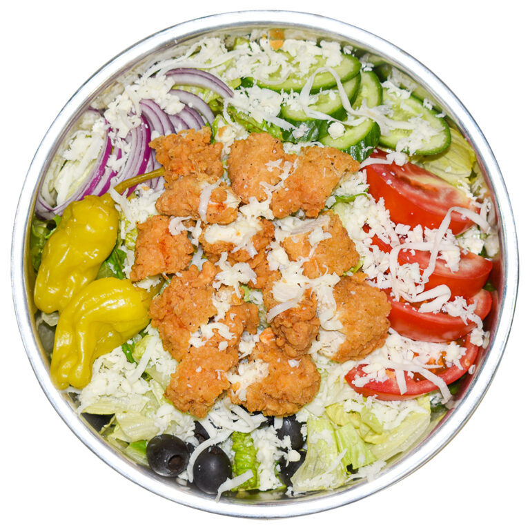 Order Crispy Chicken Salad food online from Napoli Pizza store, Las Vegas on bringmethat.com