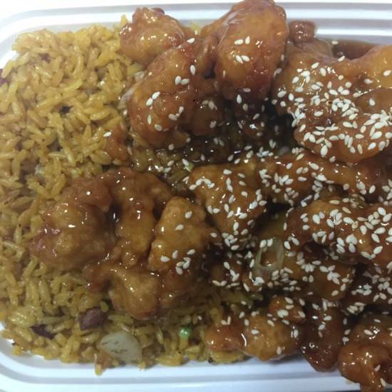 Order C10. Sesame Chicken Combo food online from China King store, St. Louis on bringmethat.com