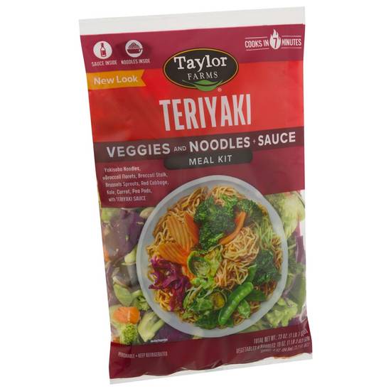 Order Taylor Farms · Teriyaki Veggies & Noodles + Sauce Meal Kit (23 oz) food online from Jewel-Osco store, Glenview on bringmethat.com