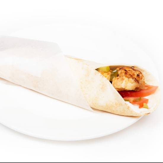 Order Chicken Kabob Wrap food online from Fadi's Mediterranean Grill store, Houston on bringmethat.com