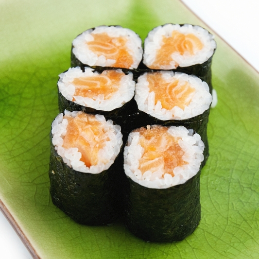 Order Salmon Roll food online from Wings Station store, Suwanee on bringmethat.com