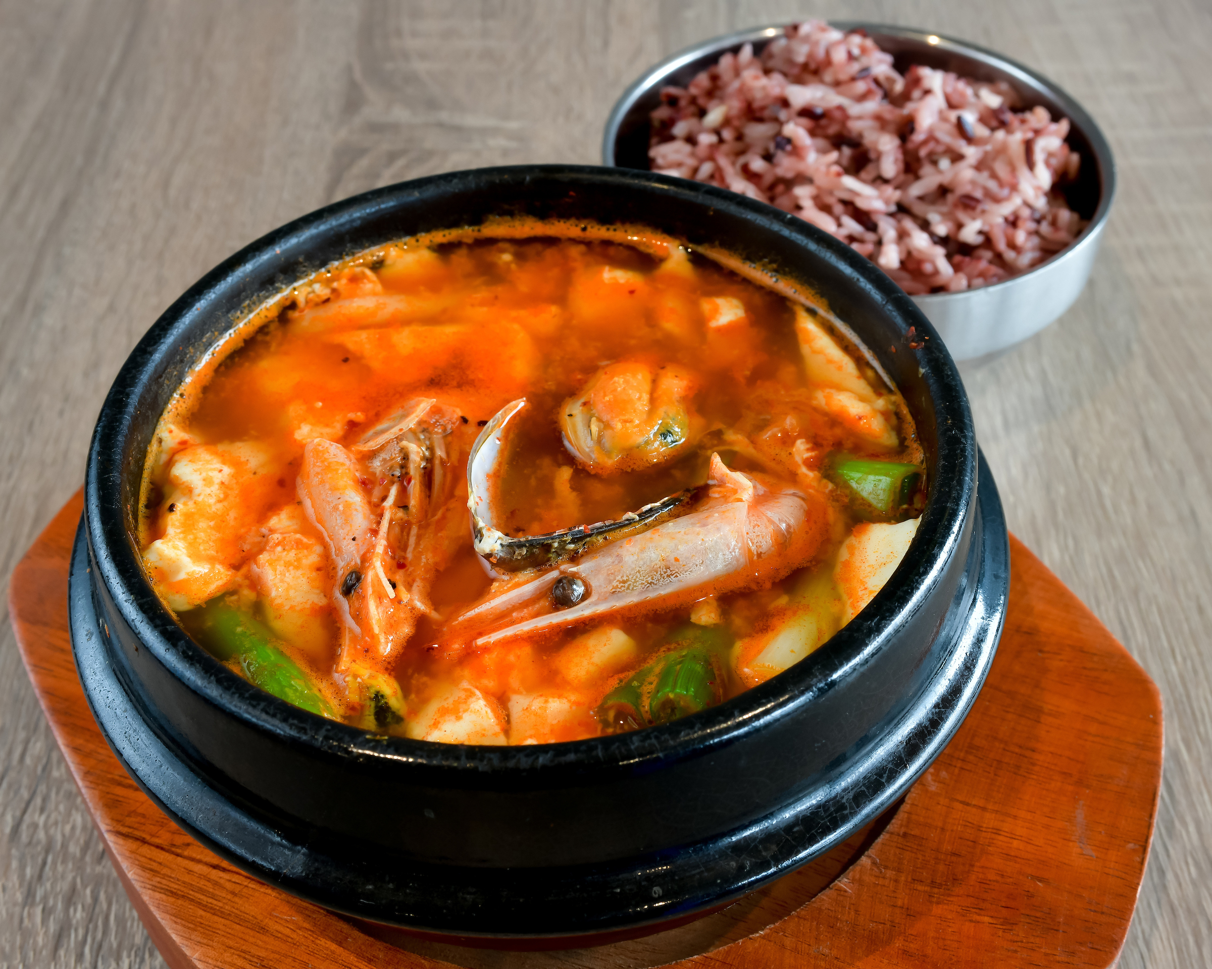 Order Soft Tofu Stew food online from Spoon Korean Bistro store, Fremont on bringmethat.com