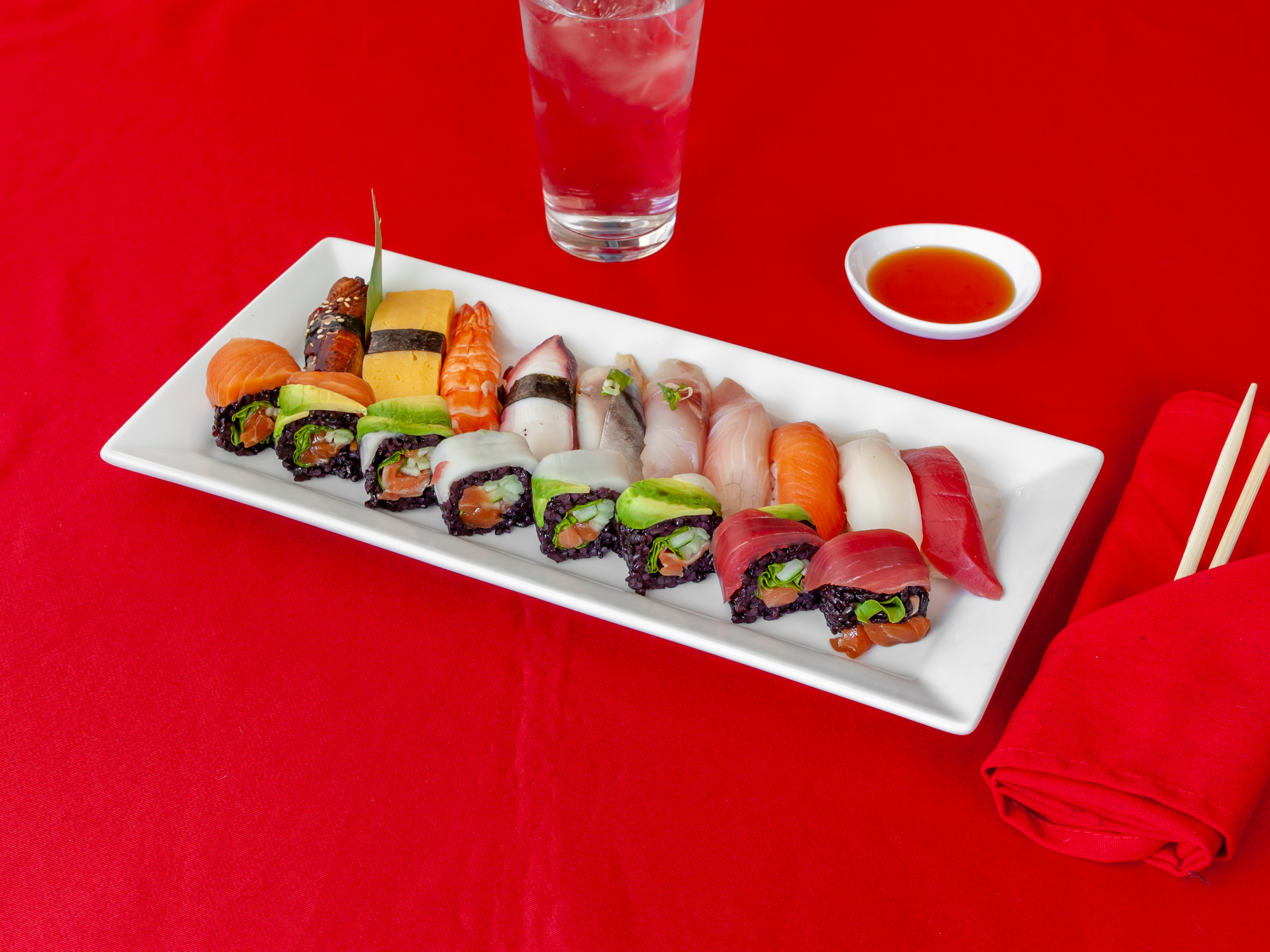 Order Deluxe Sushi Combo food online from Suguni Sushi store, Chicago on bringmethat.com