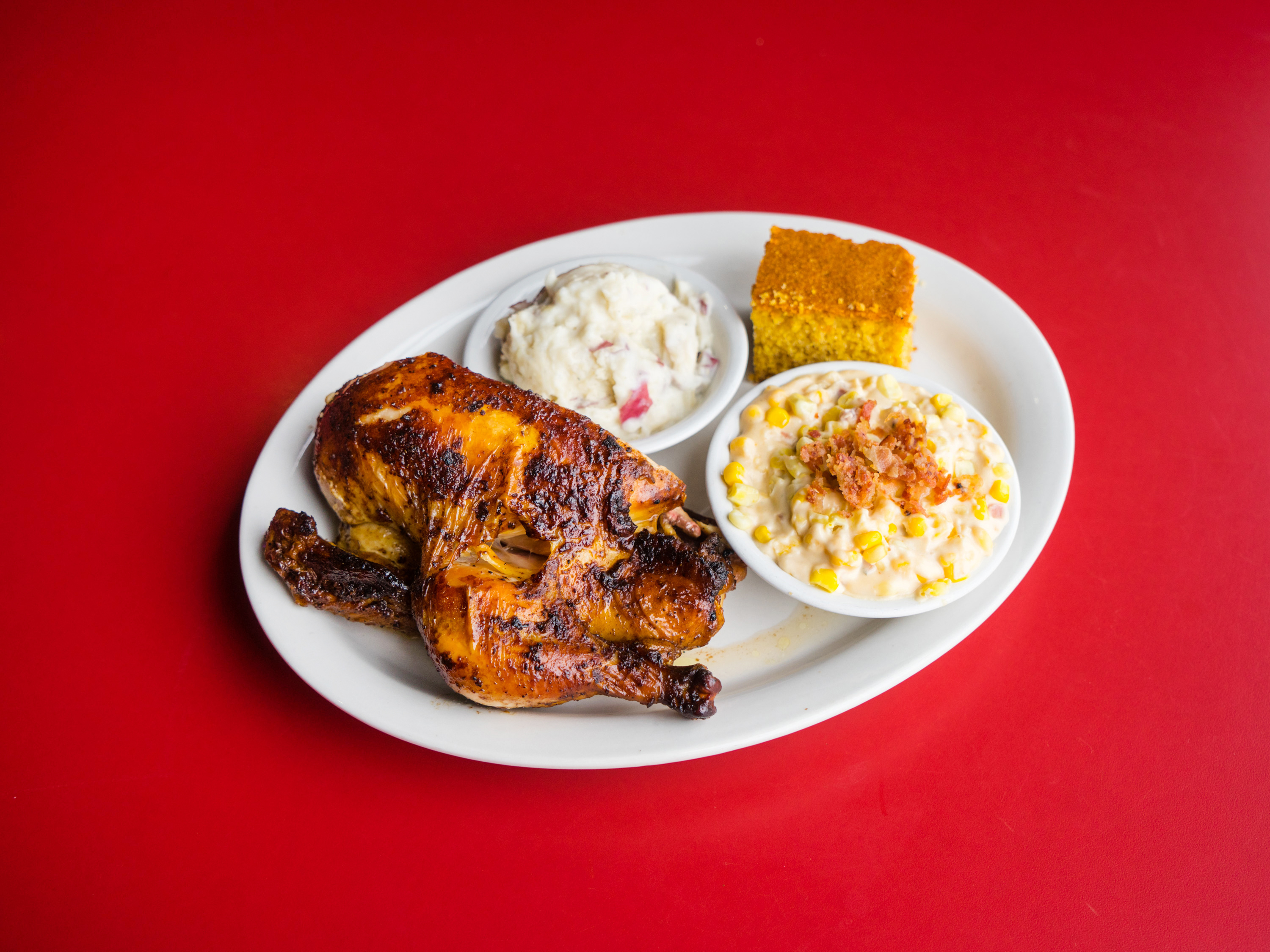 Order 1/2 Chicken food online from Baldy's BBQ store, Lakeville on bringmethat.com