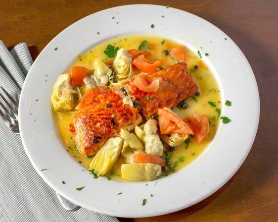 Order Salmon Provinciale food online from Café Amici store, Selden on bringmethat.com