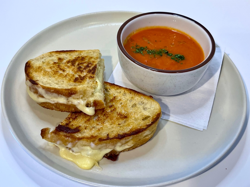 Order Grilled Cheese & Tomato Soup food online from Snakes & Lattes Tucson store, Tucson on bringmethat.com