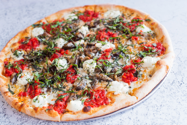 Order Eggplant, Ricotta and Basil Pizza food online from Otto store, Boston on bringmethat.com