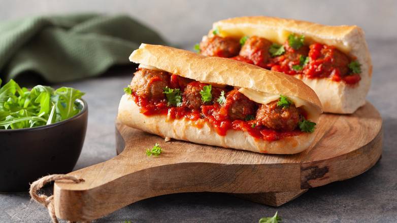 Order Meatball Sub Sandwich food online from Planet Earth Salad store, Detroit on bringmethat.com