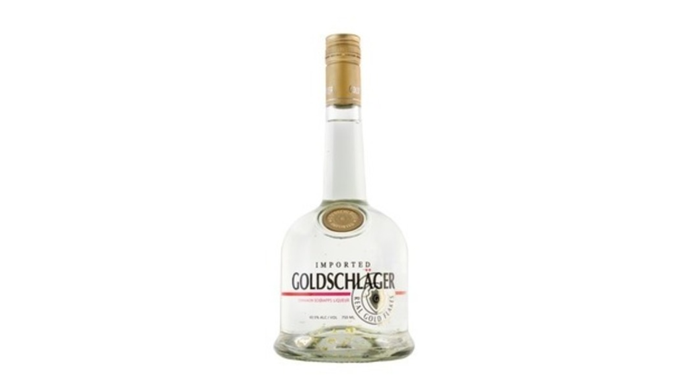 Order Goldschlager Cinnamon Schnapps Liqueur with Gold Flakes 375mL food online from Oak Knoll Liquor store, Santa Maria on bringmethat.com