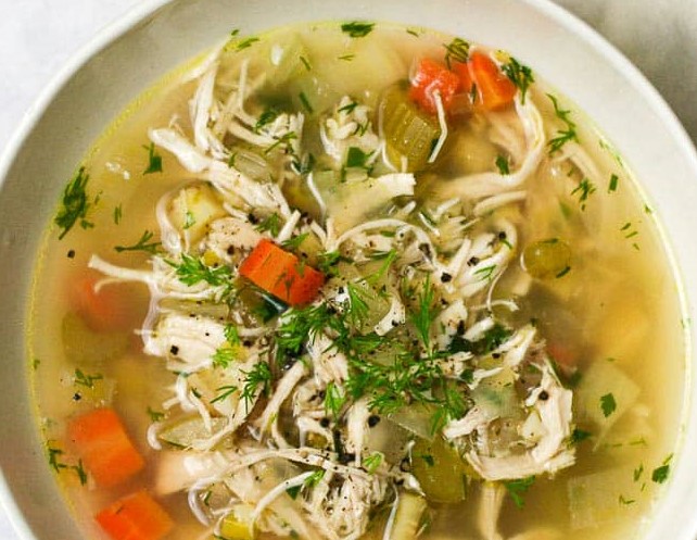 Order Chicken with Vegetables Soup food online from Chicken Road store, Bellmore on bringmethat.com