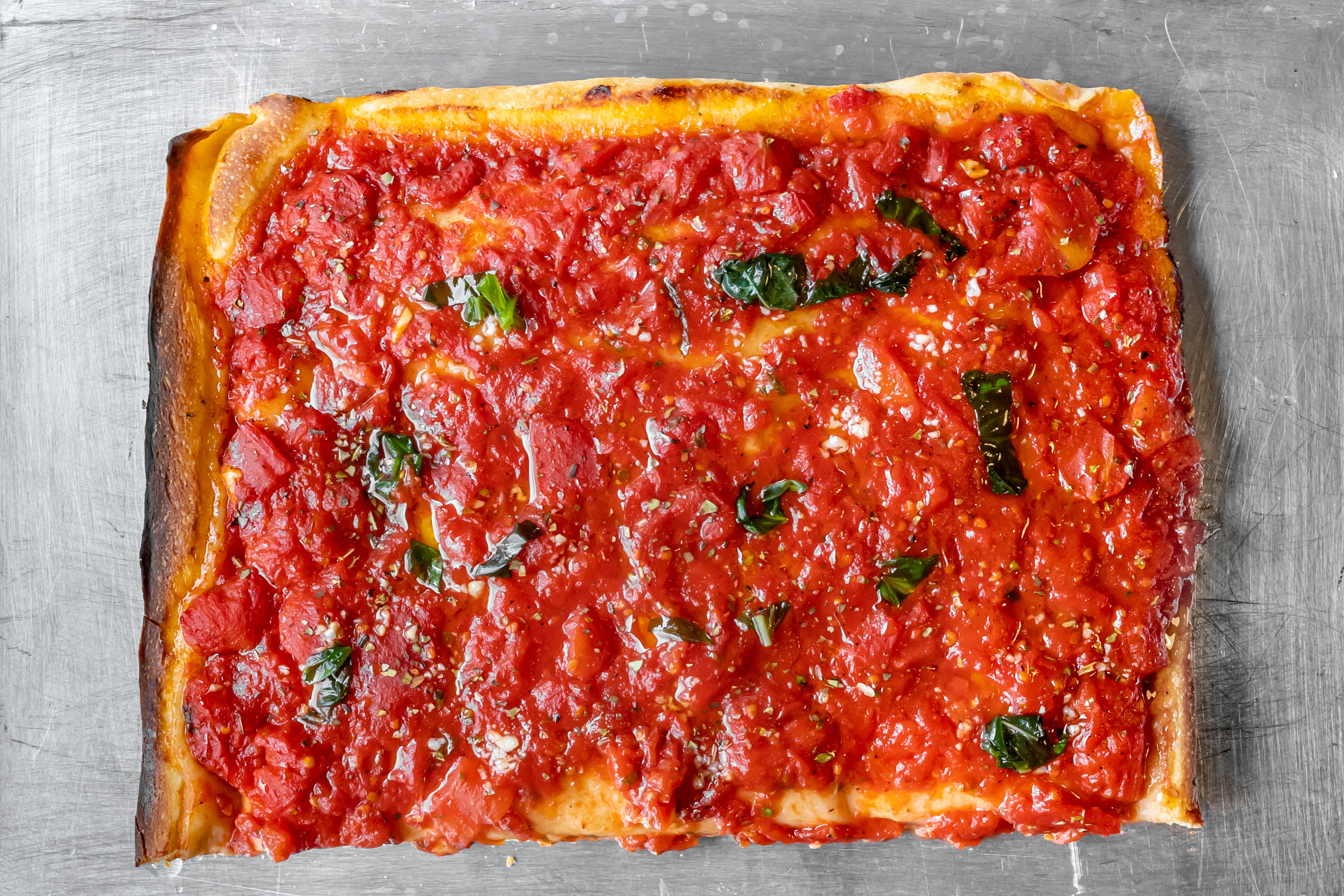 Order Marinara Pizza - Large 19'' (8 Slices) food online from Gino Parlor Of Sandy Hook store, Sandy Hook on bringmethat.com