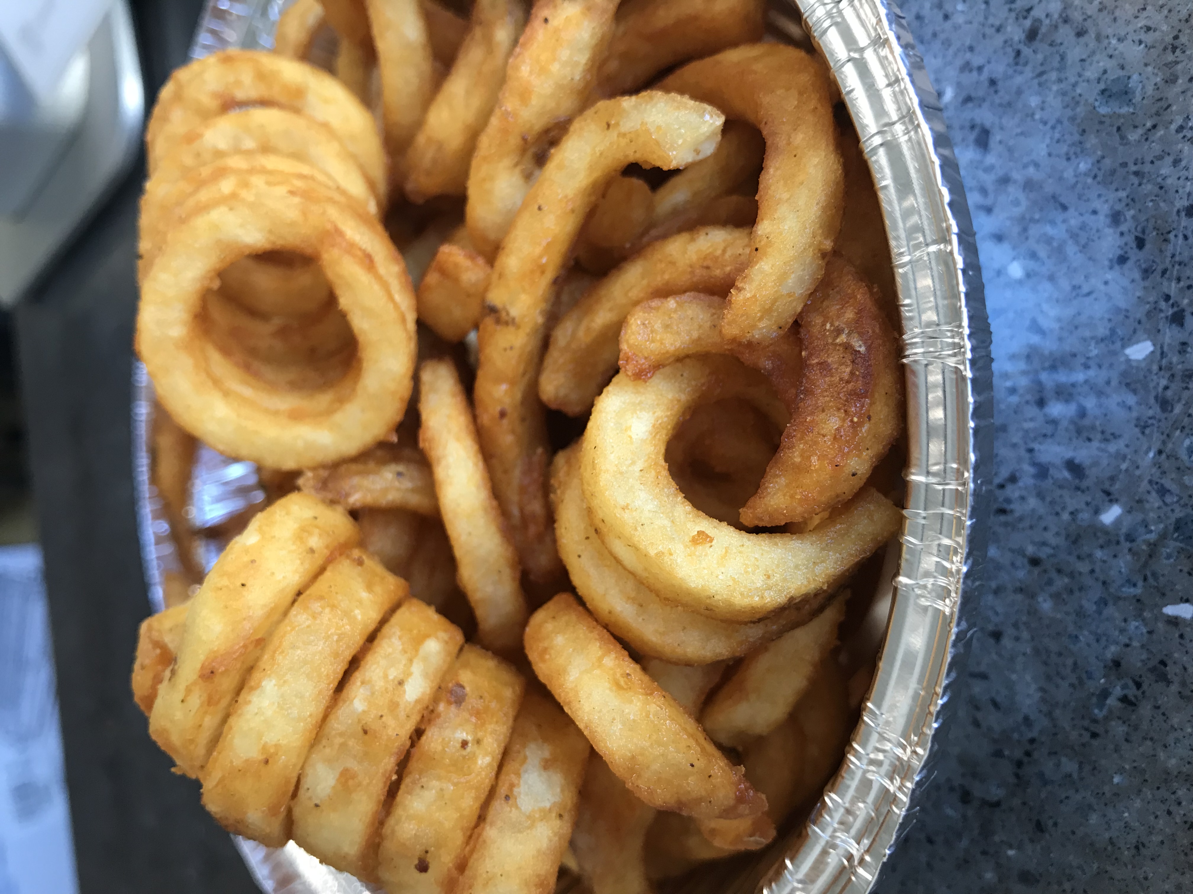 Order Curly Fries food online from Gyros & Heros store, North Bellmore on bringmethat.com