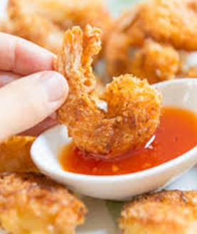 Order 8 Pieces Fried Shrimp with Sauce food online from Gold and Meyer's Gourmet Deli and Bagelry store, Plainview on bringmethat.com