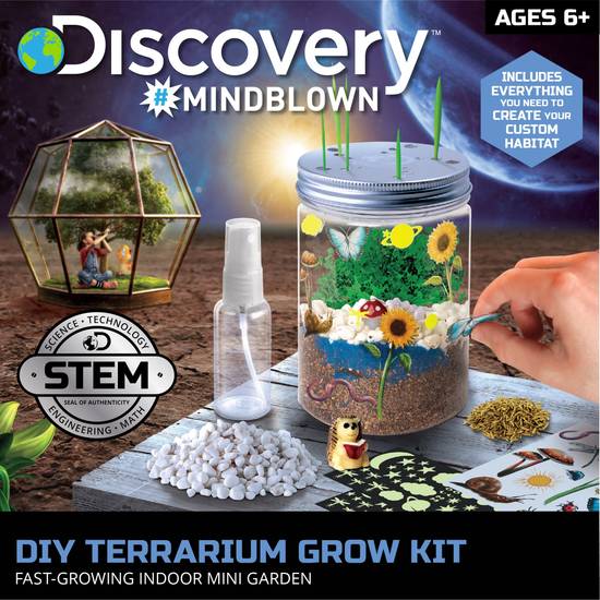 Order Discovery Mindblown Kids DIY Terrarium Grow Kit food online from CVS store, TRENTON on bringmethat.com