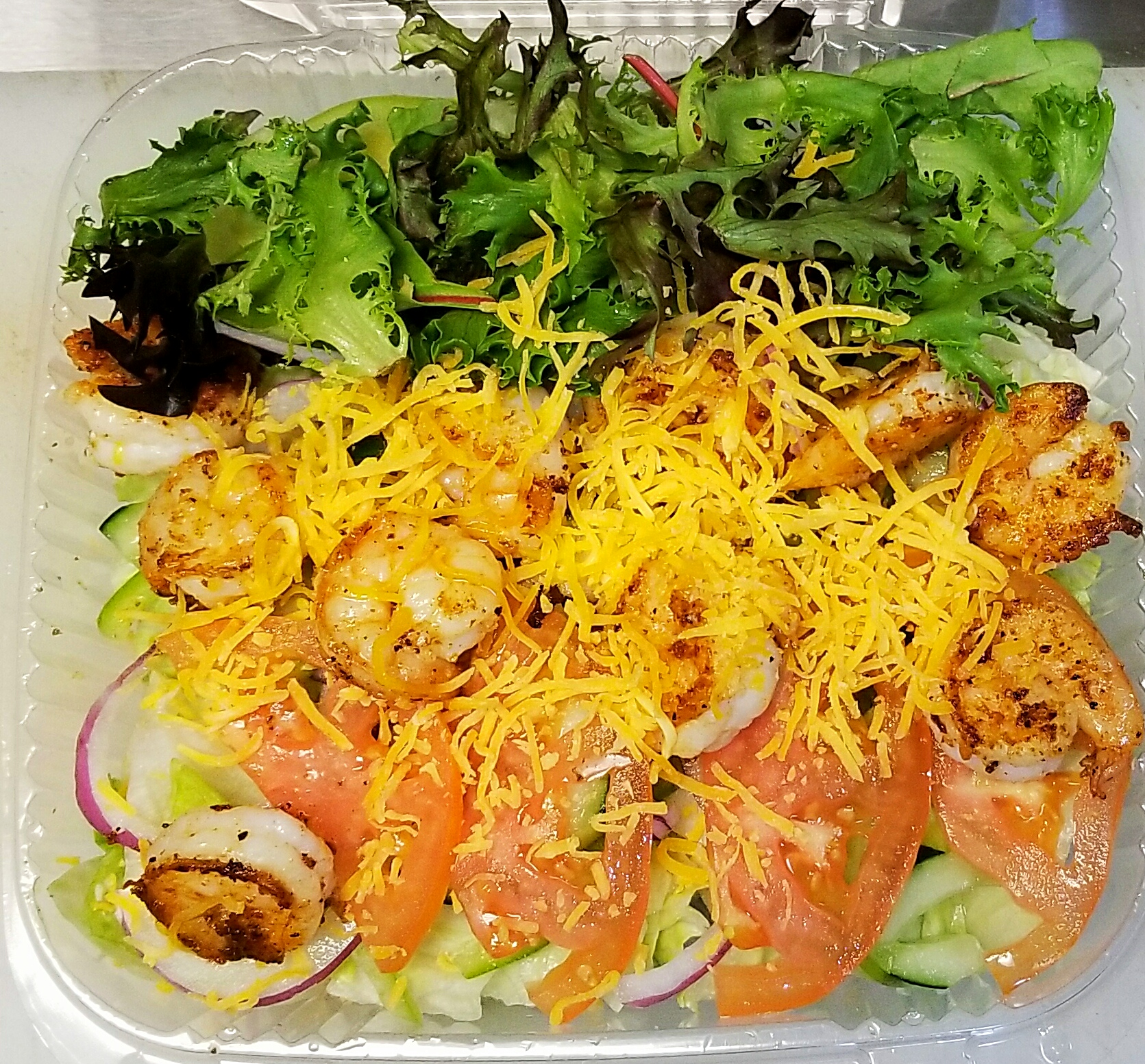 Order Shrimp Salad food online from America's Best Wings store, Newport News on bringmethat.com